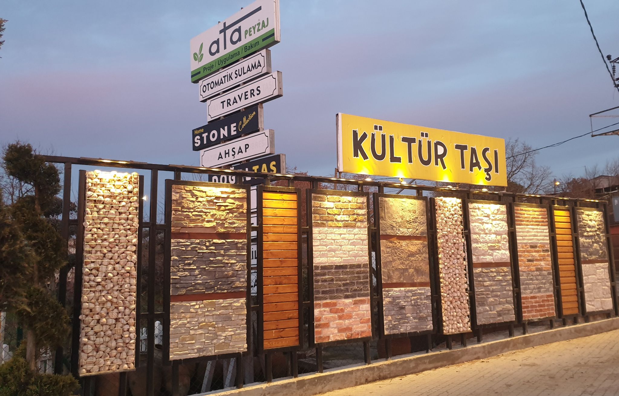 Taş ve Tuğla kaplama showroom umuz