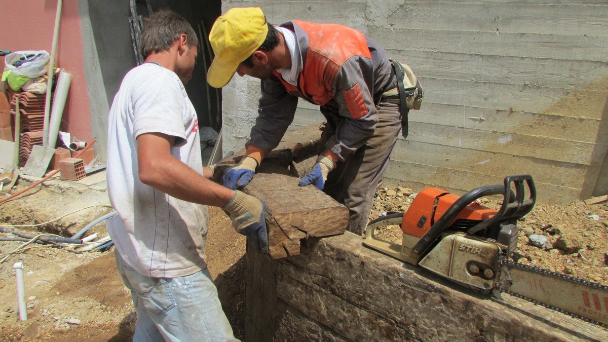 Ahşap Travers duvar uygulamamız